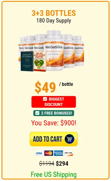 wegoslim 6 bottles price